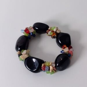 Multicolor Gemstone Beaded Bracelet